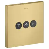 Вентиль скрытого монтажа для 3 потребителей Axor ShowerSelect (цвет - матовое золото) (36717250)