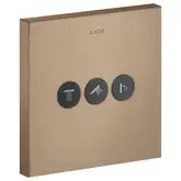 Вентиль скрытого монтажа для 3 потребителей Axor ShowerSelect (цвет - матовое красное золото) (36717310)