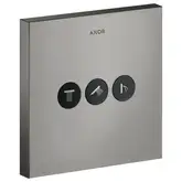 Вентиль скрытого монтажа для 3 потребителей Axor ShowerSelect (цвет - полированный чёрный хром) (36717330)