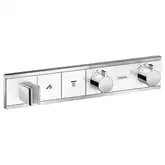 Термостат прихованого монтажу Hansgrohe RainSelect на 2 споживача, White/Chrome (15355400)