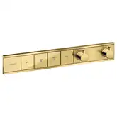 Hansgrohe RainSelect Термостат на 4 клавиши, Polished Gold Optic (15382990)