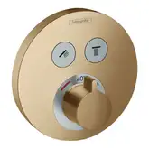 HANSGROHE ShowerSelect S Термостат для ванны, шлифованная бронза (15743140)