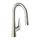 Смеситель для кухни, однорычажный Hansgrohe Talis S (цвет - сталь) (72813800)