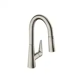 Смеситель для кухни, однорычажный Hansgrohe Talis S (цвет - сталь) (72815800)