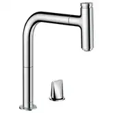 Змішувач для кухні Hansgrohe Metris Select 200 1jet sBox з витяжним виливом, хром (73804000)