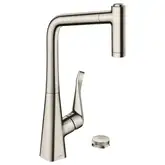 Смеситель для кухни Hansgrohe Metris Select 320 2jet, sBox (цвет - сталь), с вытяжным душем (73806800)
