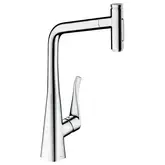 Змішувач для кухні Hansgrohe Metris Select 320 2jet з витяжним виливом, хром (73820000)