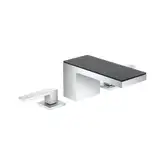 Смеситель для раковины на 3 отверстия Axor MyEdition (цвет - хром/кожа серая) (47052000+47916000)