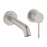 Смеситель для раковины настенный Grohe Essence (цвет - сталь) (19408DC1)