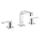 Смеситель для раковины на три отверстия Grohe Quadra DN 15 S-Size (цвет - хром) с донным клапаном (20306000)