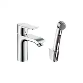 Hansgrohe Mertis Смеситель для раковины с гигиеническим душем, хром (31285000)