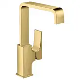 Змішувач для умивальника Hansgrohe Metropol 230 із зливним клапаном Push-Open, золото (32511990)