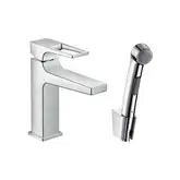 Смеситель для раковины с гигиеническим душем Hansgrohe Metropol (цвет - хром) (74522000)