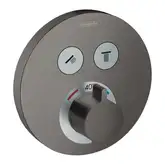 Термостат для ванны на 2 потребителя Hansgrohe Showerpipe ShowerSelect S (цвет - чёрный матовый хром) (15743340)