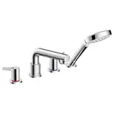 Смеситель на борт ванны Hansgrohe Talis S (цвет - хром), с душевым гарнитуром (72418000)