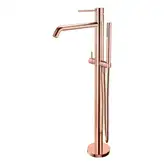 Смеситель напольный для ванны Paffoni Light (цвет - rose) (LIG032ROSE+LIG030)