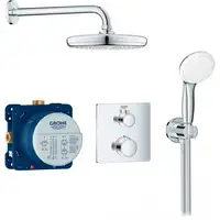 Душова система прихованого монтажу з термостатом Grohe Grohtherm Convent. Concealed (34729000)