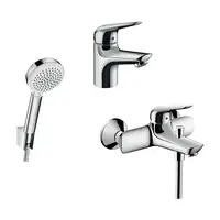 Набор смесителей для ванны 3-в-1 Hansgrohe Novus 70 (цвет - хром) (710242663)