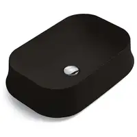 Раковина накладная на столешницу Simas Sharp 60х 42 см, чёрный матовый (SH08NM)