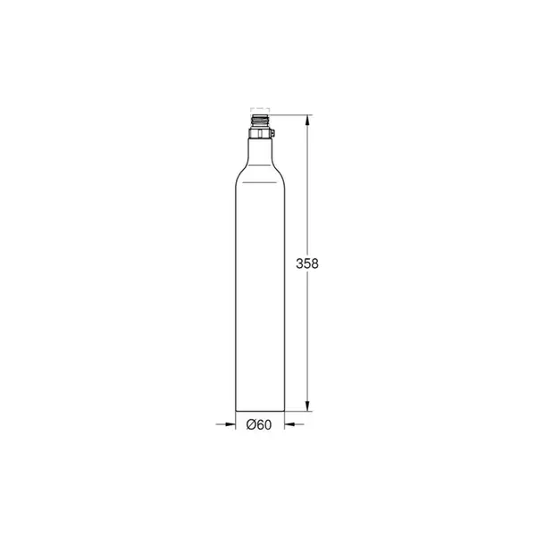 Балон з вуглекислим газом Grohe Blue (40422000) Балон з вуглекислим газом Grohe Blue (40422000)