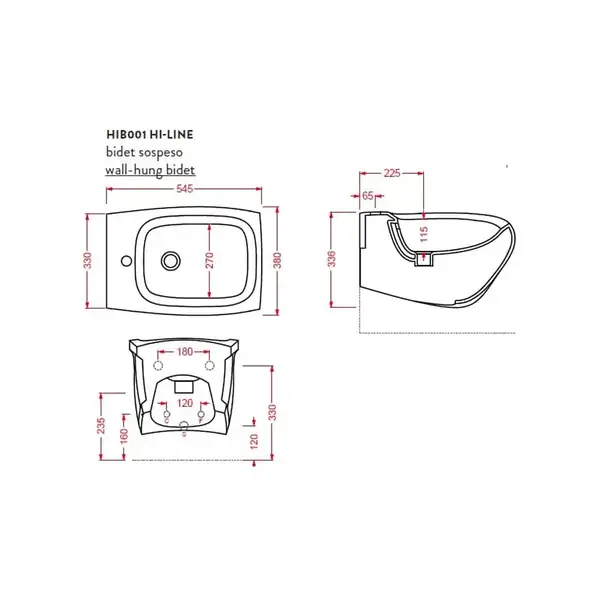 ARTCERAM Биде подвесное ArtCeram Hi-Line, черный глянецевый (HIB001 03;00) фото 3 Aquada.com.ua ARTCERAM Биде подвесное ArtCeram Hi-Line, черный глянецевый (HIB001 03;00) фото 3 Aquada.com.ua