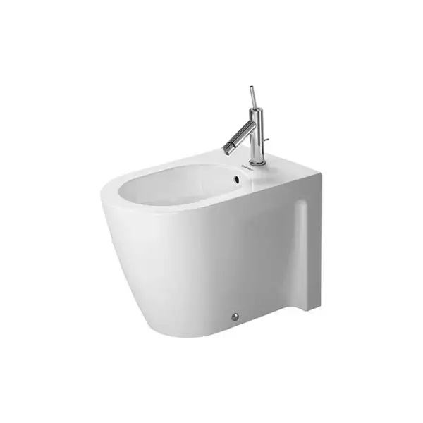 Биде напольное Duravit Starck2 57х37 см, цвет белый (2255100000) фото 2 Aquada.com.ua