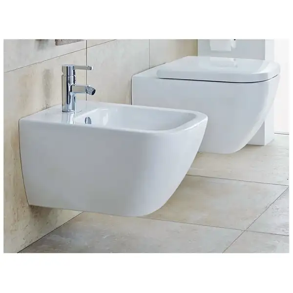 Биде подвесное Duravit Happy D.2 54х36,5 см, цвет белый (2258150000) фото 3 Aquada.com.ua