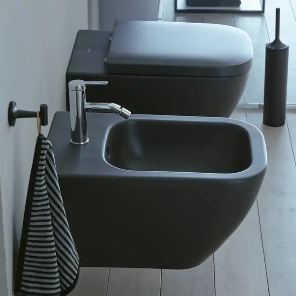 Биде подвесное Duravit Happy D.2, антрацит матовый (2258151300) фото 2 Aquada.com.ua Биде подвесное Duravit Happy D.2, антрацит матовый (2258151300) фото 2 Aquada.com.ua