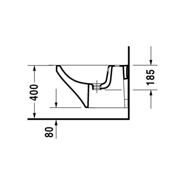 Биде подвесное Duravit DuraStyle 54х37 см (2282150000) фото 5 Aquada.com.ua