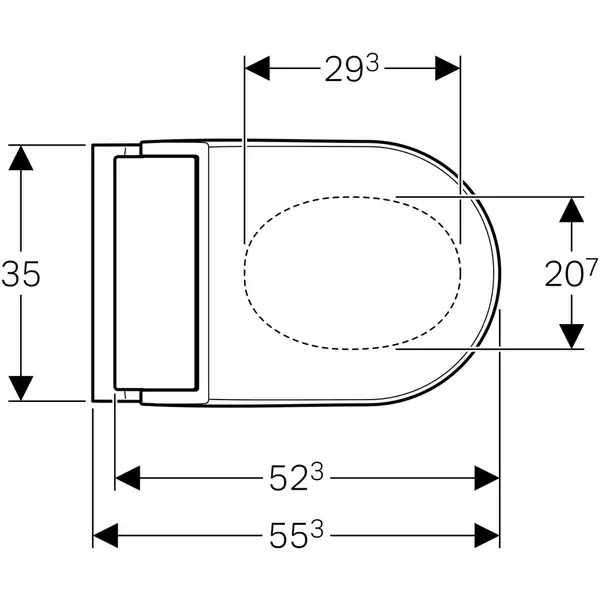 Подвесной унитаз-биде Geberit AquaClean Tuma Comfort (cталь нержавеющая матированная) (146.294.FW.1) фото 4 Aquada.com.ua Подвесной унитаз-биде Geberit AquaClean Tuma Comfort (cталь нержавеющая матированная) (146.294.FW.1) фото 4 Aquada.com.ua