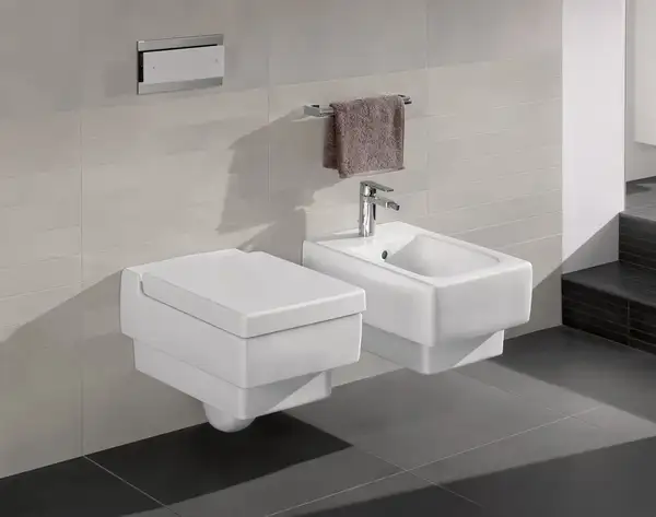 VILLEROY & BOCH MEMENTO биде 37,5*56см, подвесное, для 1 поз.смес., с отв под смес, с переливом, цвет белый альпин (54280001) фото 3 Aquada.com.ua