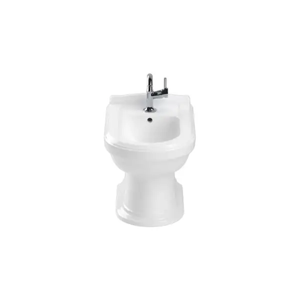 Биде напольное Villeroy & Boch Hommage 57,5х37 см (ярко-белый ceramicplus) (744200R2) фото 3 Aquada.com.ua