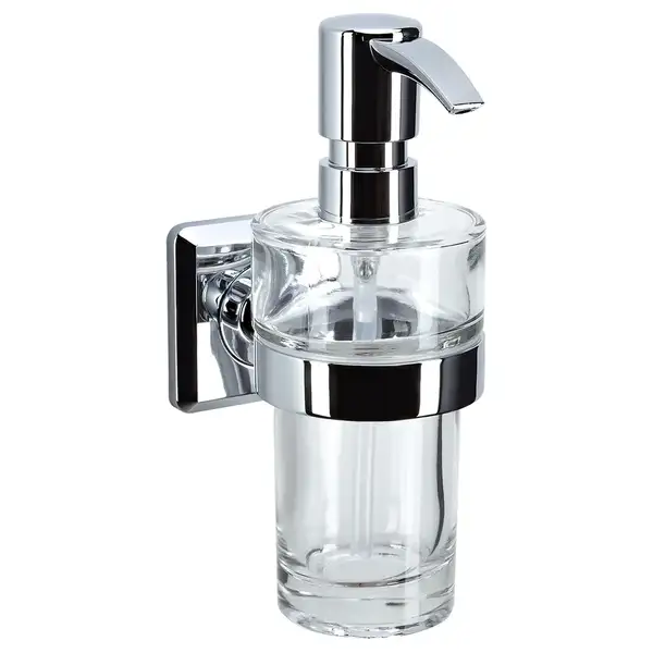 Дозатор для жидкого мыла Emco S800, хром/стекло прозрачное (002-1367) фото 1 Aquada.com.ua Дозатор для жидкого мыла Emco S800, хром/стекло прозрачное (002-1367) фото 1 Aquada.com.ua