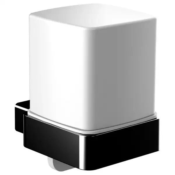 Дозатор для жидкого мыла Emco Loft Black, чёрный матовый/керамика белая (052113303) фото 1 Aquada.com.ua Дозатор для жидкого мыла Emco Loft Black, чёрный матовый/керамика белая (052113303) фото 1 Aquada.com.ua