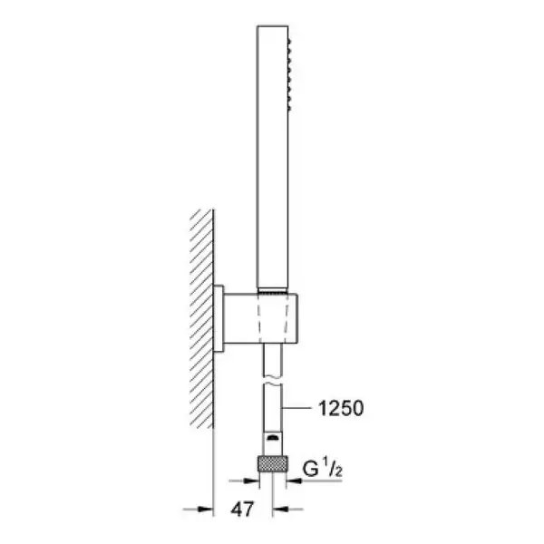 Grohe Euphoria Cube Stick Душевой комплект, хром (27702000)