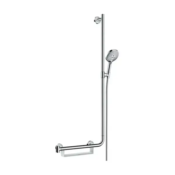 Душевой гарнитур Hansgrohe Raindance Select S 120 3jet EcoSmart 9 л/мин со штангой 110 см (цвет - хром) (26327000) фото 1 Aquada.com.ua Душевой гарнитур Hansgrohe Raindance Select S 120 3jet EcoSmart 9 л/мин со штангой 110 см (цвет - хром) (26327000) фото 1 Aquada.com.ua