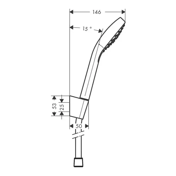 Hansgrohe Croma Select S Душевой набор, хром/белый (26410400) Hansgrohe Croma Select S Душевой набор, хром/белый (26410400)