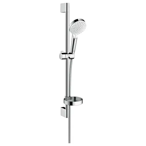 Hansgrohe Душевой набор 0,65 м, с мыльницей Casetta, белый/хром Crometta Vario (26553400) фото 1 Aquada.com.ua Hansgrohe Душевой набор 0,65 м, с мыльницей Casetta, белый/хром Crometta Vario (26553400) фото 1 Aquada.com.ua
