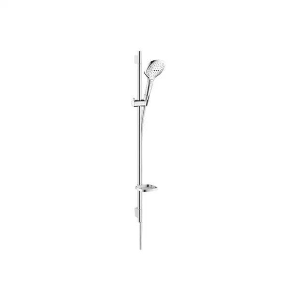 Душевой гарнитур Hansgrohe Raindance Select 120 3jet со штангой 90 см и мыльницей (цвет - хром) (26621000) фото 1 Aquada.com.ua