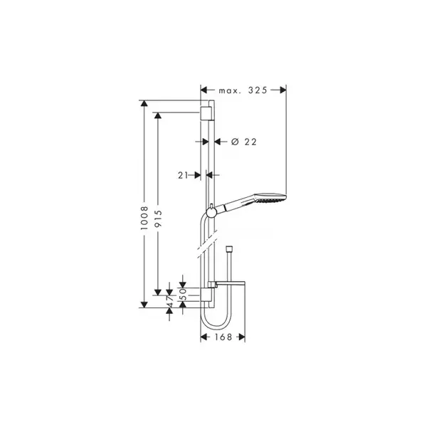 Душевой гарнитур Hansgrohe Raindance Select 120 3jet EcoSmart 9 л/мин со штангой 90 см и мыльницей (цвет - хром) (26623000) фото 2 Aquada.com.ua Душевой гарнитур Hansgrohe Raindance Select 120 3jet EcoSmart 9 л/мин со штангой 90 см и мыльницей (цвет - хром) (26623000) фото 2 Aquada.com.ua