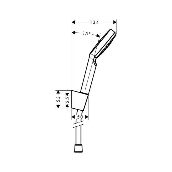 HANSGROHE Душевой набор 1,25 м, белый/хром Crometta 1jet (26690400) фото 2 Aquada.com.ua HANSGROHE Душевой набор 1,25 м, белый/хром Crometta 1jet (26690400) фото 2 Aquada.com.ua