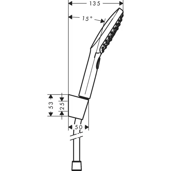HANSGROHE Raindance Select E 120 3jet Душевой набор, хром (26720000) HANSGROHE Raindance Select E 120 3jet Душевой набор, хром (26720000)