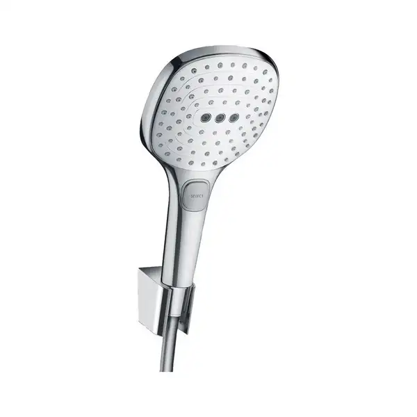Душовий набір Hansgrohe Raindance Select E 120 3jet 160, хром / білий (26720400)