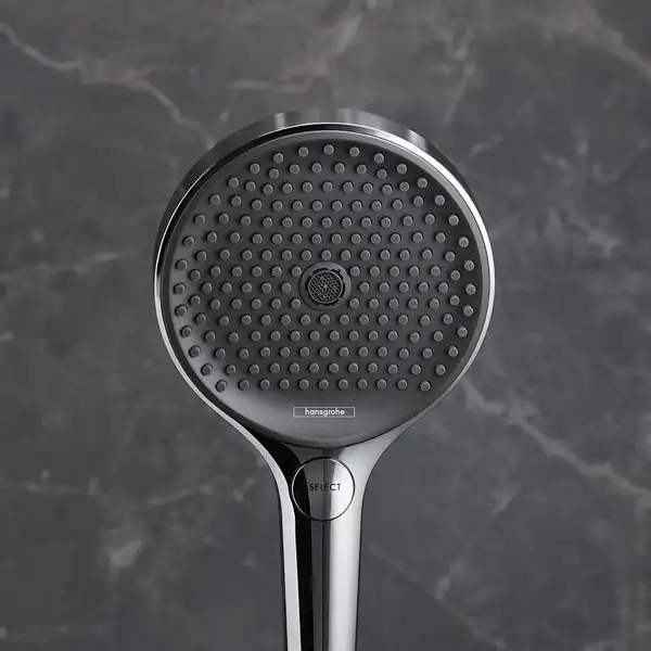 Душевой гарнитур Hansgrohe Rainfinity (цвет - хром/чёрный), 3 типа струи, шланг 1250 мм (26852000) фото 2 Aquada.com.ua Душевой гарнитур Hansgrohe Rainfinity (цвет - хром/чёрный), 3 типа струи, шланг 1250 мм (26852000) фото 2 Aquada.com.ua