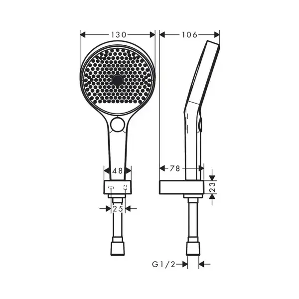 Hansgrohe Rainfinity 130 Набір для душу, Matt White (26852700) Hansgrohe Rainfinity 130 Набір для душу, Matt White (26852700)