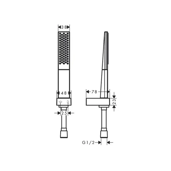 Душевой гарнитур Hansgrohe Rainfinity (цвет - белый матовый/чёрный), 1 тип струи, шланг 1250 мм (26857700) фото 4 Aquada.com.ua Душевой гарнитур Hansgrohe Rainfinity (цвет - белый матовый/чёрный), 1 тип струи, шланг 1250 мм (26857700) фото 4 Aquada.com.ua