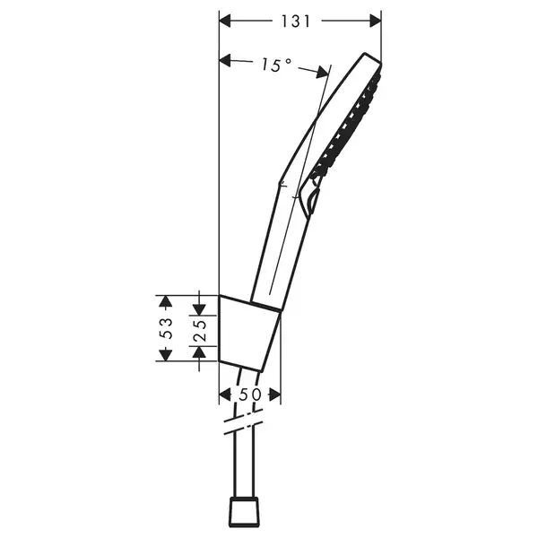 Ручной душ Hansgrohe PowderRain Raindance Select S, 3 типа струи (цвет - хром) с держателем и шлангом 1,25 м (27669000) фото 4 Aquada.com.ua Ручной душ Hansgrohe PowderRain Raindance Select S, 3 типа струи (цвет - хром) с держателем и шлангом 1,25 м (27669000) фото 4 Aquada.com.ua
