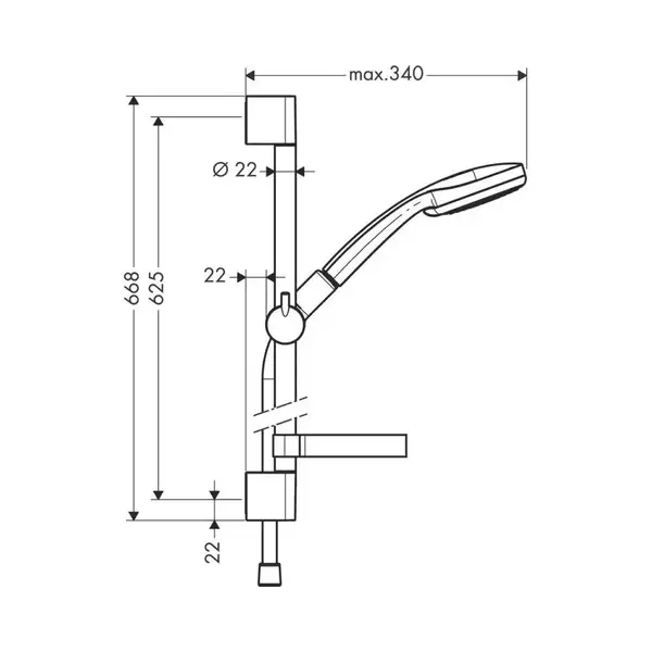 GROHE Hansgrohe Душевой набор, 0,65 м Cromа 100 Vario (27772000) фото 4 Aquada.com.ua GROHE Hansgrohe Душевой набор, 0,65 м Cromа 100 Vario (27772000) фото 4 Aquada.com.ua