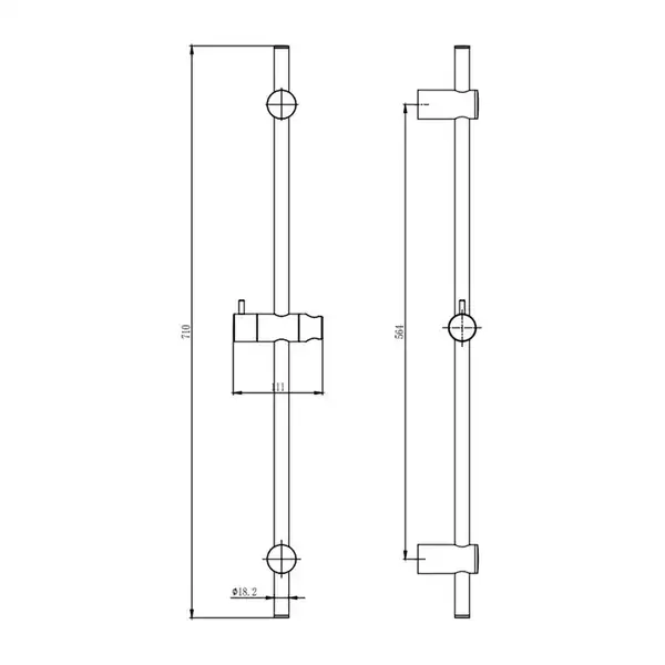 Душевой гарнитур Primera Slim (цвет - хром) (103328S) фото 2 Aquada.com.ua