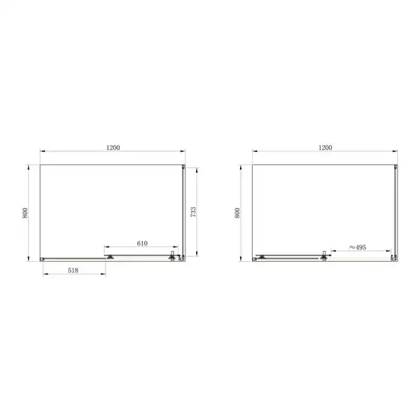 Душевая кабина Primera Frame 120 х 80 х 190 см (профиль - хром, стекло - "шиншилла") (SHRP55126) фото 4 Aquada.com.ua Душевая кабина Primera Frame 120 х 80 х 190 см (профиль - хром, стекло - "шиншилла") (SHRP55126) фото 4 Aquada.com.ua